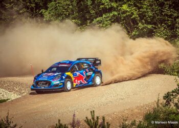 Ott Tänak Rally Estonia testikatsel Foto. Marleen Maask