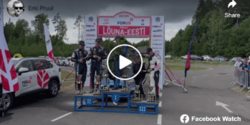 Lõbus video: Nii tähistas Lõuna-Eesti ralli esikolmik oma poodiumi!