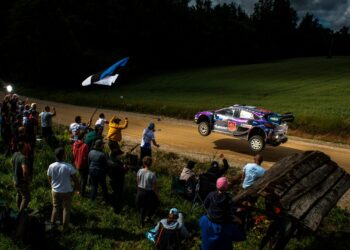 Pierre-Louis Loubet ja Vincent Landais Rally Estonia 2022. Foto: Jaanus Ree / Red Bull Content Pool