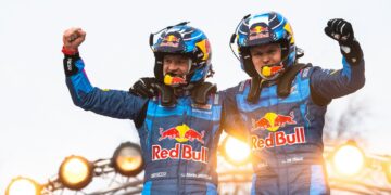 Ott Tänak ja Martin Järveoja Rootsi Rallil Foto: Jaanus Ree / Red Bull Content Pool