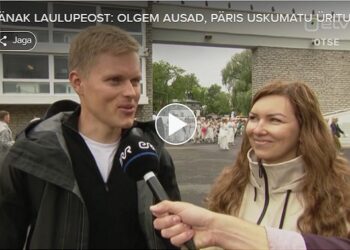 VIDEO: Oma tütrele laulupeole kaasa elama tulnud Tänak usub, et laulupidu on miski, mis pakub igale vaatajale rõõmu.