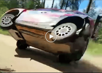 VIDEO: Vaata kui napilt pääses Hyundai WRC2 meeskonna piloot Rally Estonia punktikatsel!