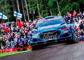 Ott Tänak ja Martin Järveoja Soome MM-rallil 2023 Foto: M-Sport