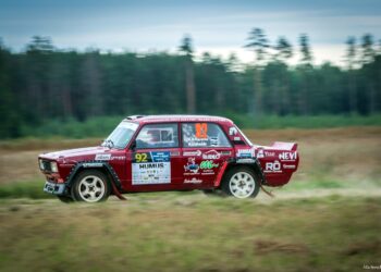 LADA klassi võitjad Kalle Kruusma / Karl Luhaäär Paide ralli 2023 Foto: Marleen Maask