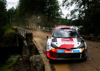 Elfyn Evans ja Scott Martin Soome ralli 2023 Foto: Jaanus Ree / Red Bull Content Pool