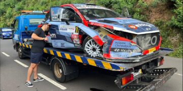 Kris Meeke auto peale õnnetust Foto: Paulo Almada