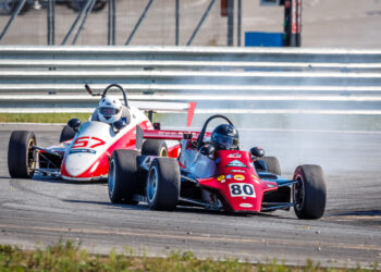 Fotol on ajaloolised vormelid Pärnu Porsche Ringil. Foto: Pille Russi