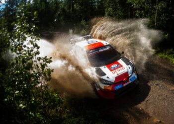 Elfyn Evans ja Scott Martin Soome ralli 2023 Foto: Jaanus Ree / Red Bull Content Pool