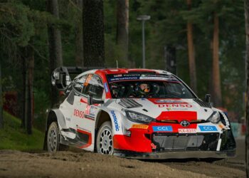 Kalle Rovanperä ja Jonne Halttunen Soome ralli 2023 Foto Toyota Gazoo Racing