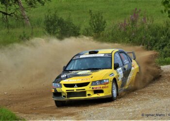 Allan Popov ja Aleksander Prõttšikov Cesise rallil Foto: Igmar Matto