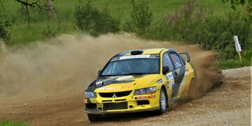 Allan Popov ja Aleksander Prõttšikov Cesise rallil Foto: Igmar Matto