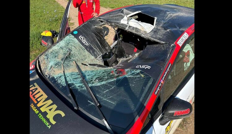 Auto peale õnnetust Foto: Ott Kuurberg