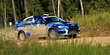 Timmu Kõrge ja Arro Vahtra osalevad Cesise rallil Foto: Igmar Matto