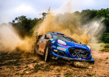 Ott Tänak ja Martin Järveoja Sardiinia rallil 2023 Foto: M-Sport