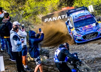 Ott Tänak ja Martin Järveoja Kreeka Rallil 2023, Foto: M-Sport