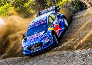 Ott Tänak ja Martin Järveoja Kreeka Rallil 2023, Foto: M-Sport