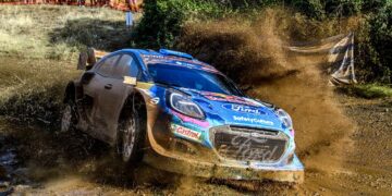 Ott Tänak ja Martin Järveoja Kreeka Rallil 2023, Foto: M-Sport