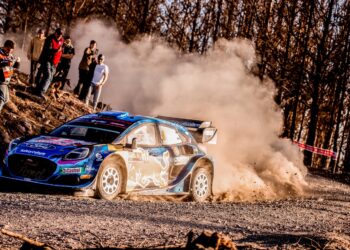 Ott Tänak ja Martin Järveoja Tšiili MM-rallil Foto: M-Sport