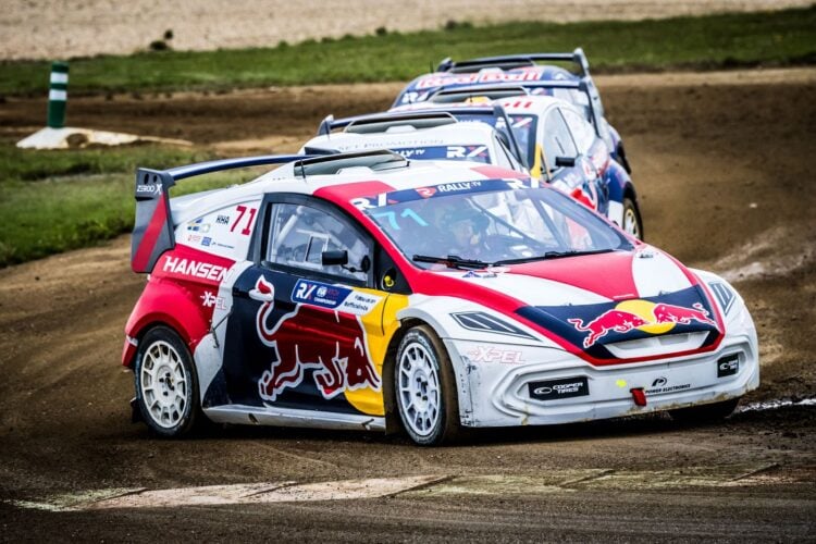 Kevin Hansen RX2e autoga võistlemas Belgias 2023, Foto: @World / Red Bull Content Pool