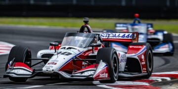 Jüri Vips esimesel stardil IndyCaris. Foto: Penske Entertainment: Karl Zemlin