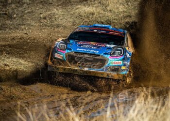 Ott Tänak ja Martin Järveoja Kreeka Rallil 2023, Foto: M-Sport