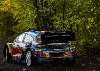 Ott Tänak ja Martin Järveoja Kesk-Euroopa rallil 2023 Foto: M-Sport WRC