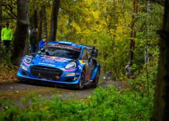 Ott Tänak ja Martin Järveoja Kesk-Euroopa rallil 2023 Foto: M-Sport WRC