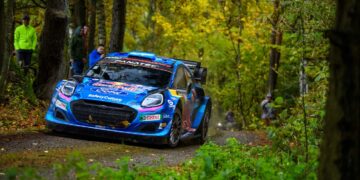 Ott Tänak ja Martin Järveoja Kesk-Euroopa rallil 2023 Foto: M-Sport WRC