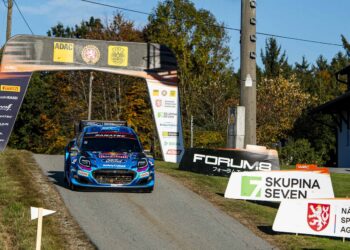 Ott Tänak ja Martin Järveoja Kesk-Euroopa rallil 2023 Foto: M-Sport WRC