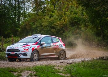 Jaspar Vaher ja Marti Halling Saaremaa rallil 2023 Foto: Marleen Maask