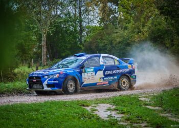 Timmu Kõrge ja Aaro Vahtra Saaremaa rallil 2023 Foto: Marleen Maask / Ralli.ee