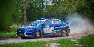 Timmu Kõrge ja Aaro Vahtra Saaremaa rallil 2023 Foto: Marleen Maask / Ralli.ee