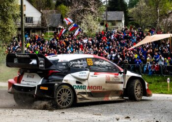 Kalle Rovanperä ja and Jonne Halttunen Horvaatia rallil, Foto: Jaanus Ree / Red Bull Content Pool