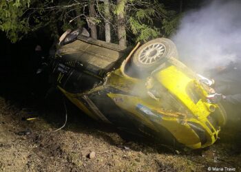 Tarmo Bortnik ja Rainer Niinepuu Saaremaa rallil Foto: Maria Trave