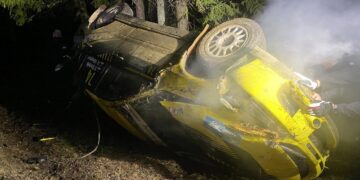 Tarmo Bortnik ja Rainer Niinepuu Saaremaa rallil Foto: Maria Trave