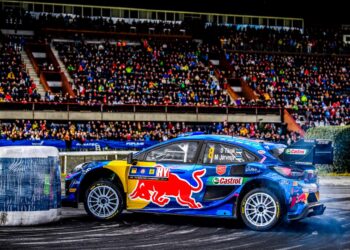 Ott Tänak ja Martin Järveoja Kesk-Euroopa rallil 2023 Foto: M-Sport WRC