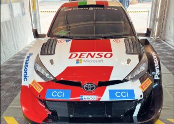 Lorenzo Bertelli Toyota Yaris Rally1 Brunello rallil. Foto: facebook.com/F.WorldRallyTeam