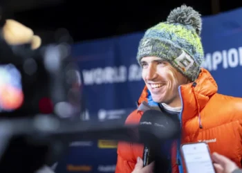 Craig Breen naeratamas 2023. aasta veebruaris Rootsi MM-rallil. Foto: Austral/Hyundai Motorsport GmbH