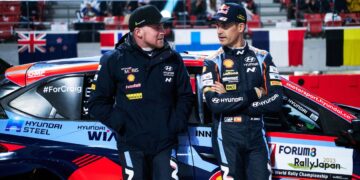 Esapekka Lappi ja Dani Sordo Jaapani rallil 2023 Foto: Hyundai Motorsport