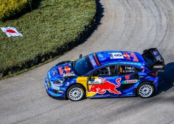 Ott Tänak ja Martin Järveoja Jaapani rallil 2023 Foto: M-Sport