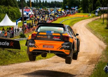 Georg Linnamäe ja James Morgan (Rally Estonia 2023 Foto: Jaanus Ree / Red Bull Content Pool