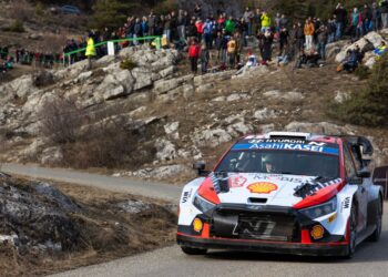 Ott Tanak, Martin Jarveoja, Hyundai i20 N Rally1 Hybrid, Foto: Dufour Fabien / Hyundai Motorsport GmbH