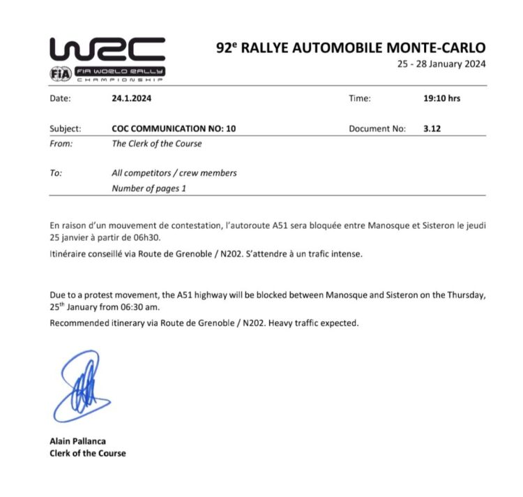 Põllumehed võivad Monte Carlo ralli toimumist takistada!