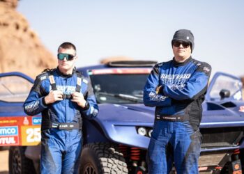 Urvo Männama ja Risto Lepik Dakari ralli 2024 Foto: Ingine Creators