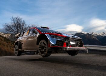 Thierry Neuville ja Martijn Wydaeghe, Monte Carlo ralli .2024, Foto: Jaanus Ree / Red Bull Content Pool