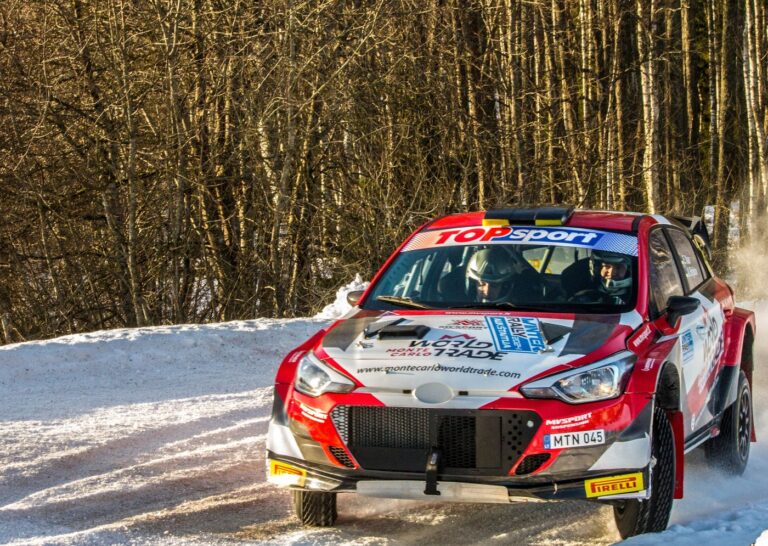 Egon Kaur ja Allan Birjukov Foto: Facebook / Winter Rally Aukštaitija 2024