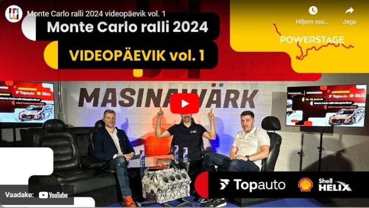 Masinawärk: Monte Carlo ralli 2024 videopäevik vol. 1