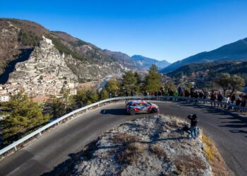 Ott Tänak ja Martin Järveoja Monte Carlo rallil 2022, Foto: Hyundai Motorsport