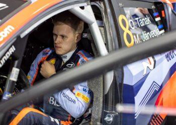 Ott Tänak 2022 aasta Rootsi ralli testikatsel Foto: Hyundai Motorsport