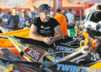 Carles Falcón, vahetult enne selle Dakari ralli esimest etappi. Foto: Twin Trail